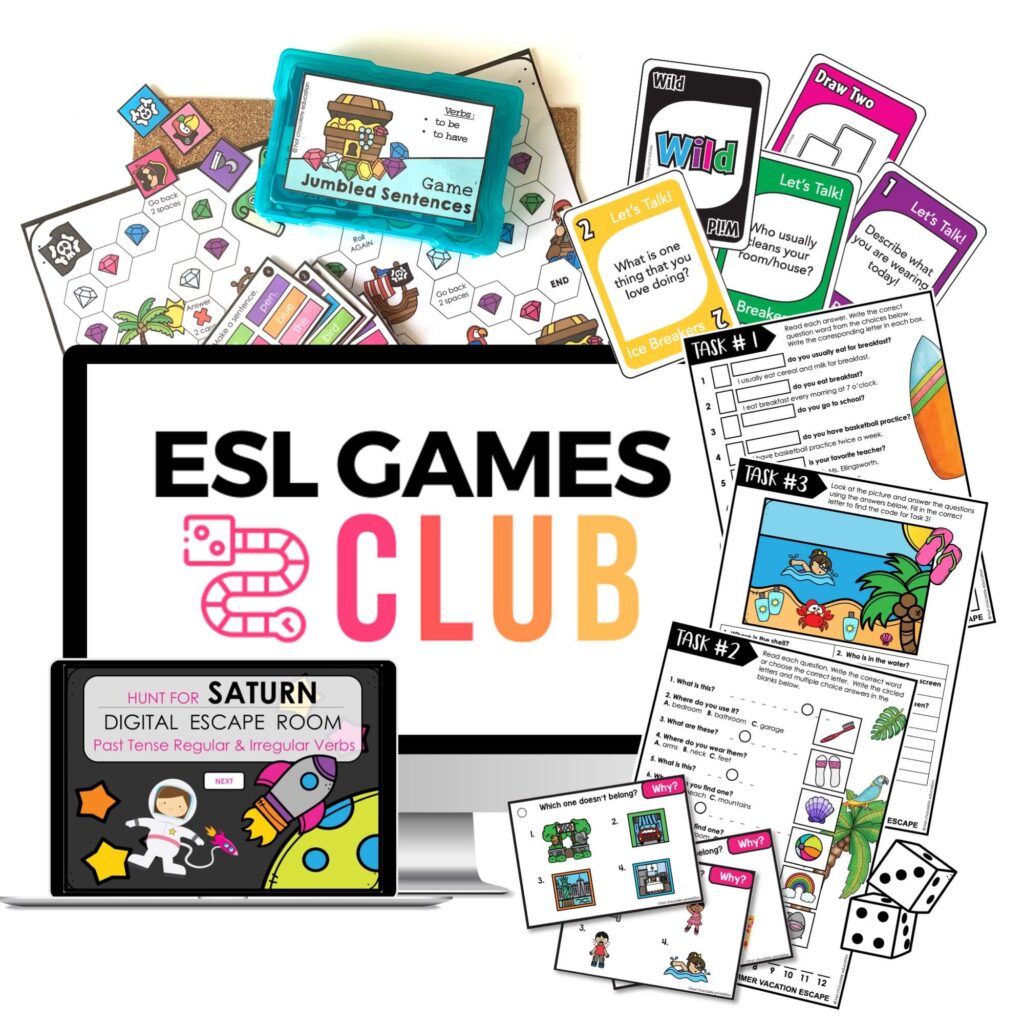 ESL Grammar Posters: PAST SIMPLE Tense - Examples, Uses & Spelling Games  and Activities for Teaching ESL – Hot Chocolate Teachables
