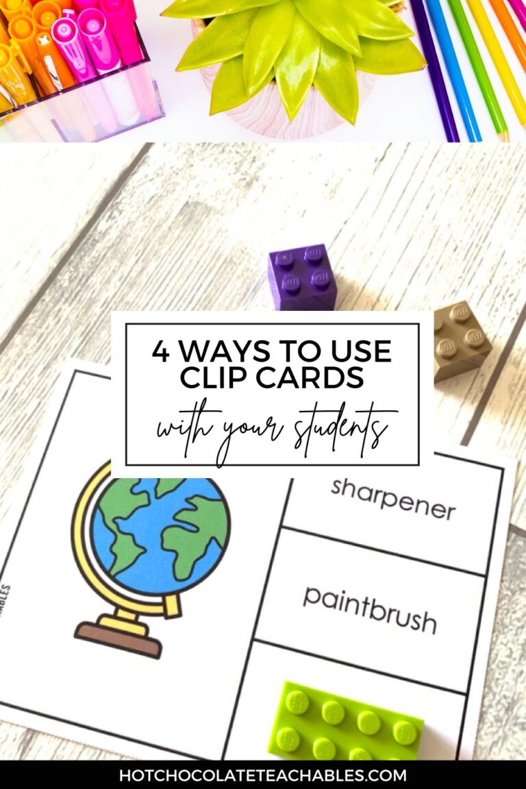 use vocabulary clip cards in your ESL lessons