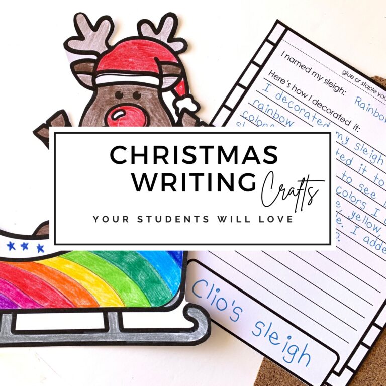 3 Christmas Writing Crafts Your Students Will Love