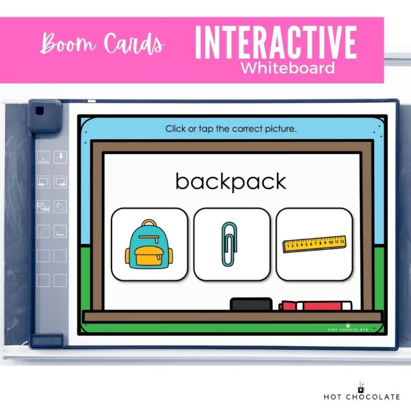Using Boom Cards in-class on an interactive whiteboard