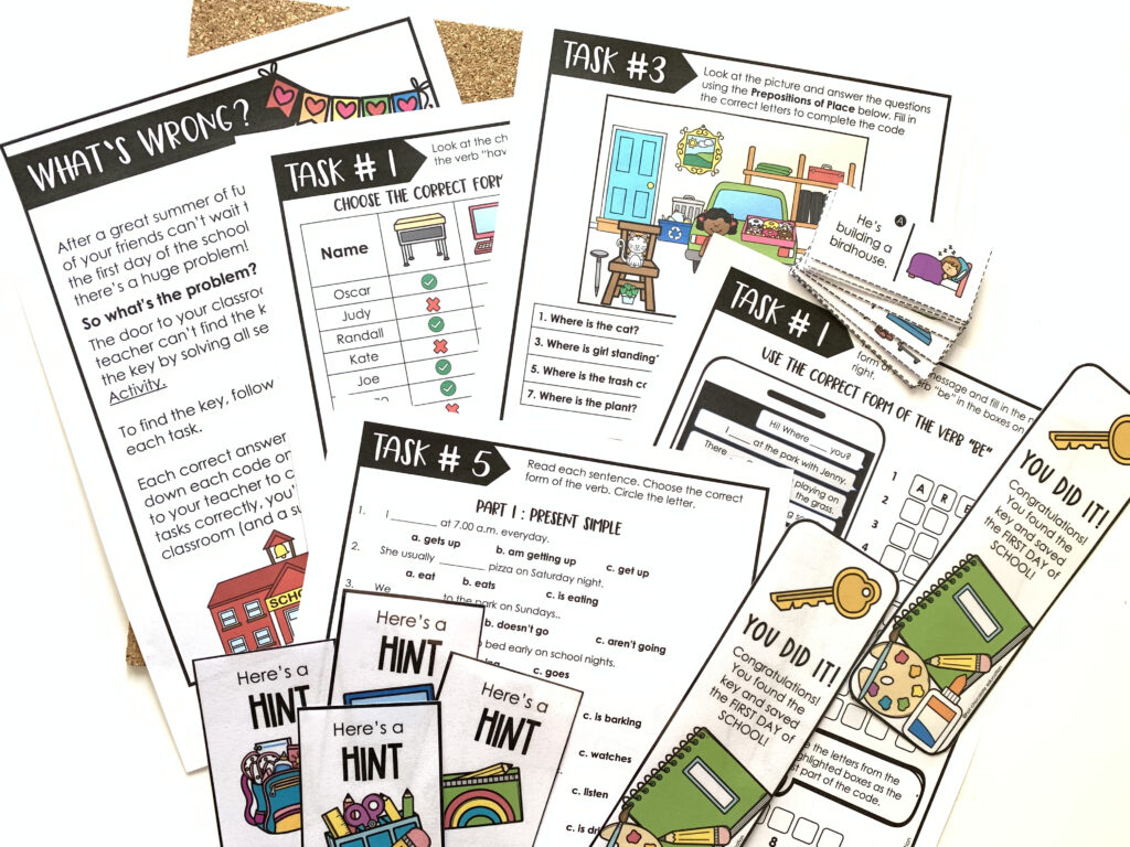 ESL Present & Past Tense Verb Conjugation Posters BUNDLE : Simple,  Continuous, Perfect Games and Activities for Teaching ESL – Hot Chocolate  Teachables