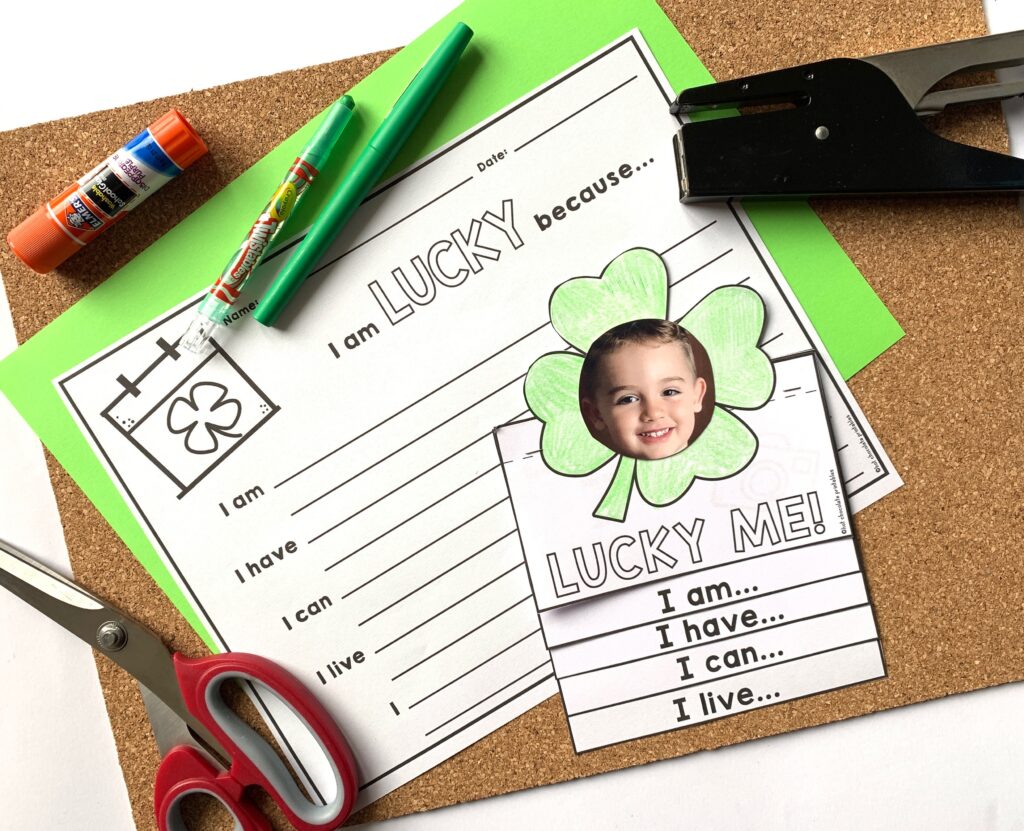 LUCKY ME! St. Patrick’s Flap Book Writing Activity