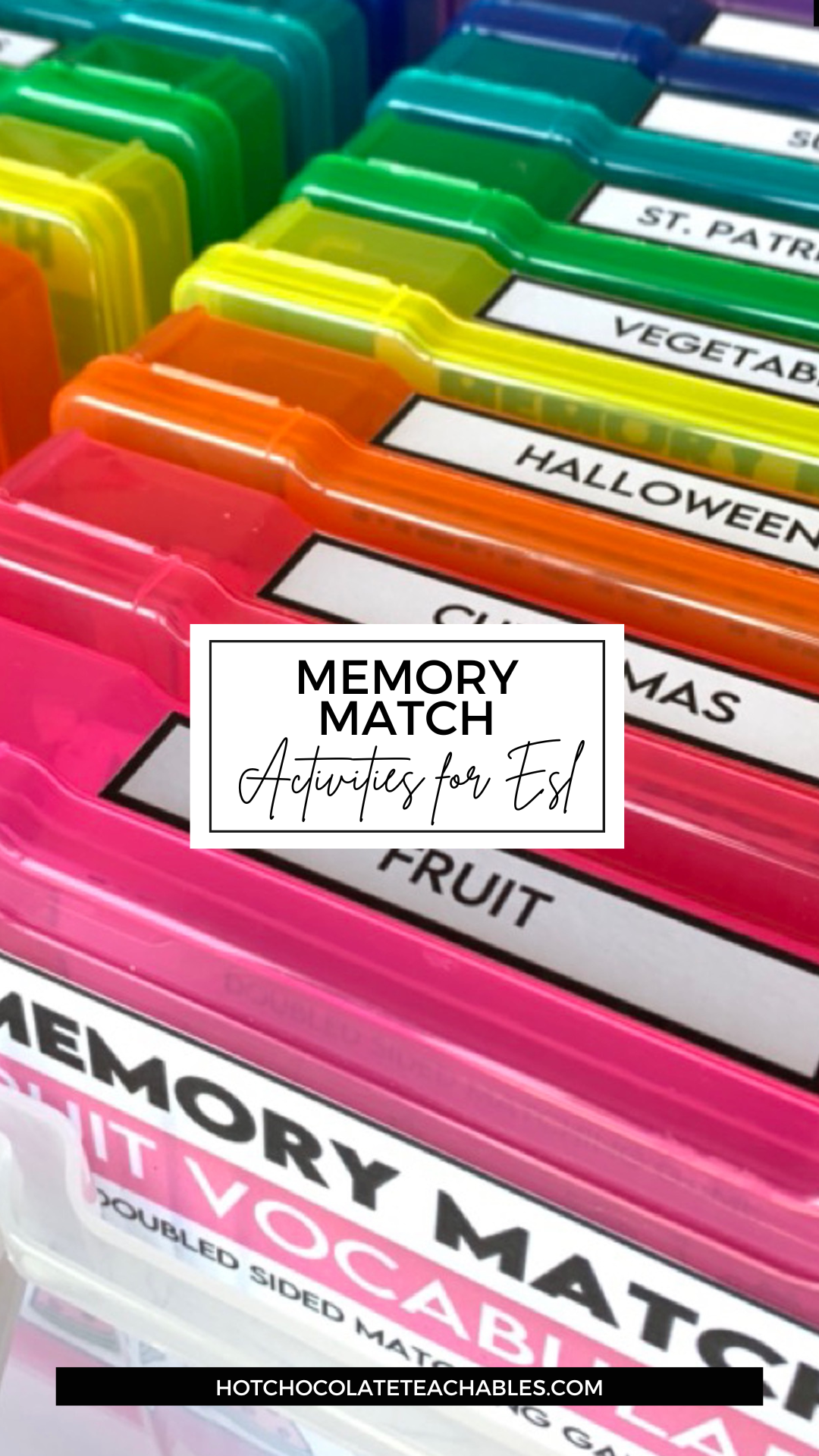 Memory Match Vocabulary Games for ESL