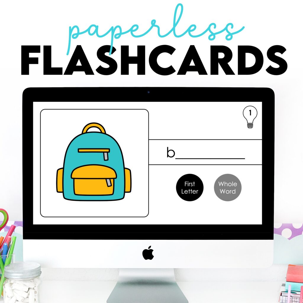 Paperless Digital Flashcards to Practice and Review Vocabulary Words