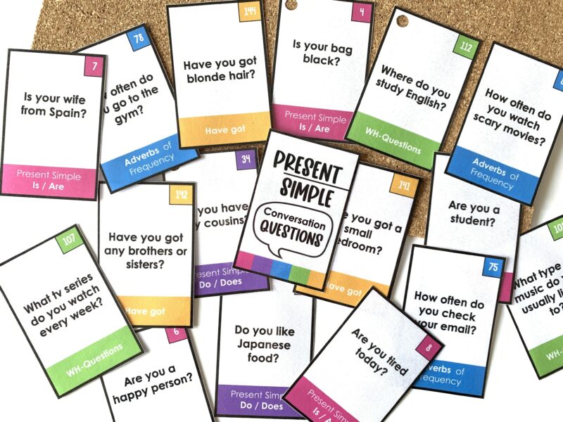 Conversation Prompts for the ESL classroom