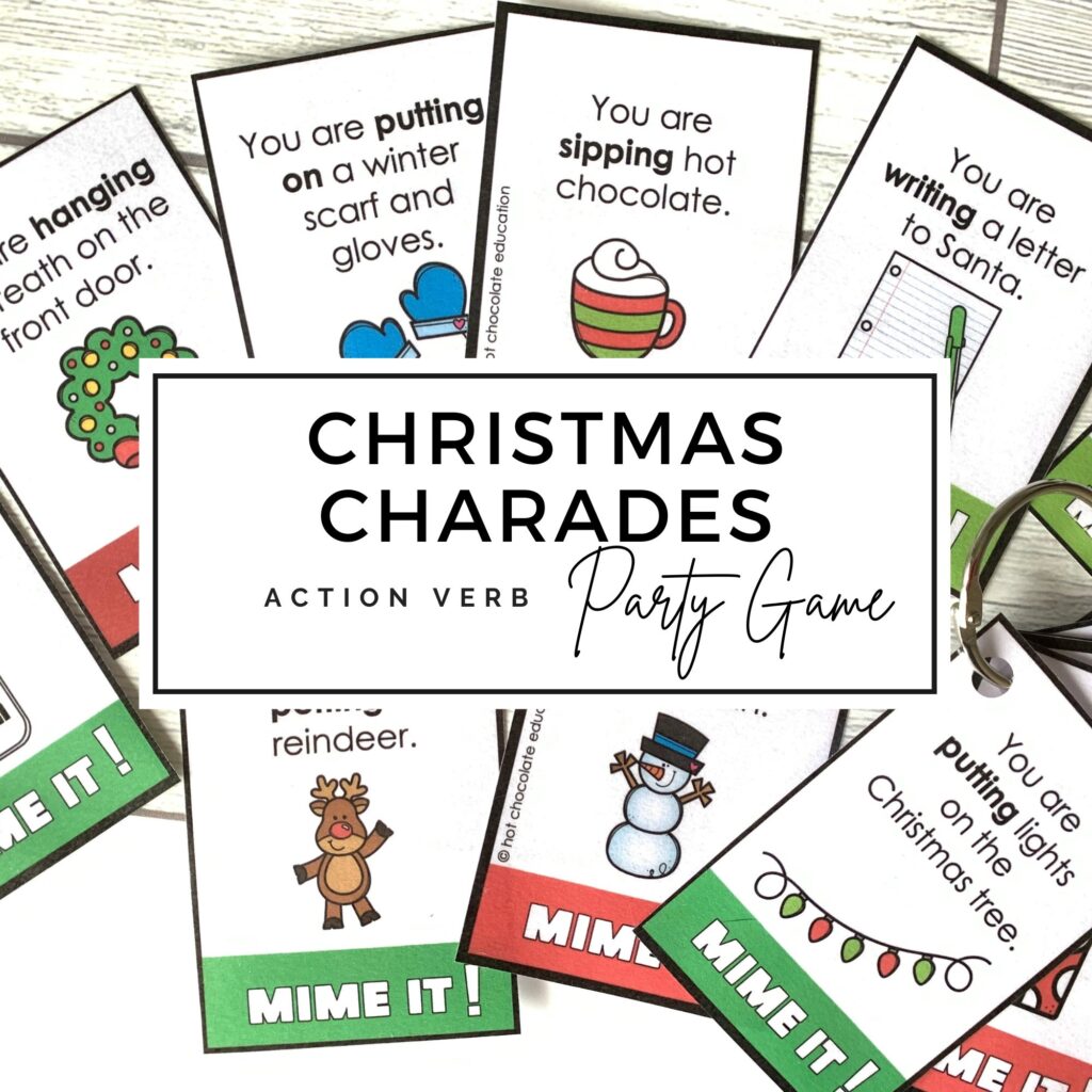 Christmas Activities for ESL - charades