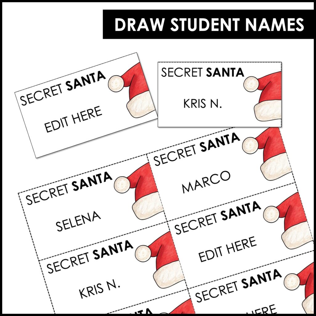 Secret Santa Gift Exchange Classroom Kit