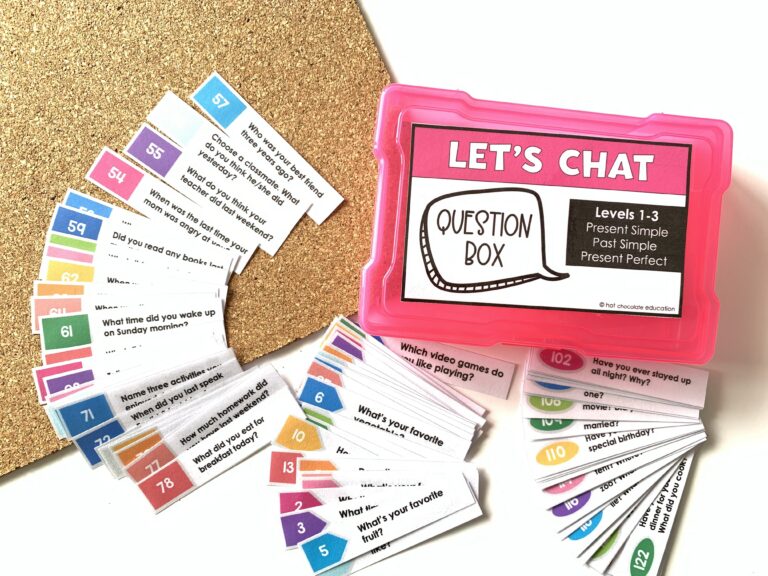 Conversation and Speaking Question Jar for Kids