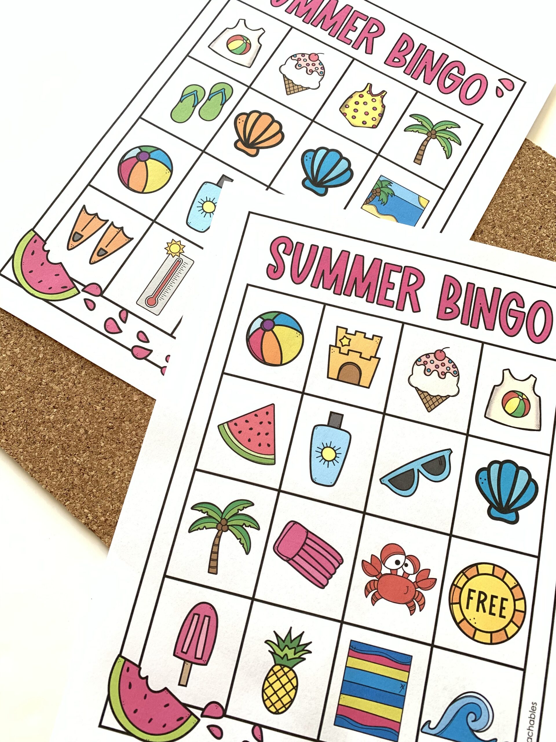 Summer Printable Bingo Game
