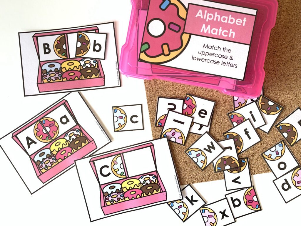 EARLY LITERACY ALPHABET LETTER MATCHING Activity