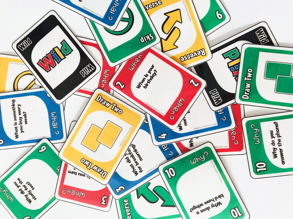 The ABSOLUTE BEST card games for ESL and EFL students!