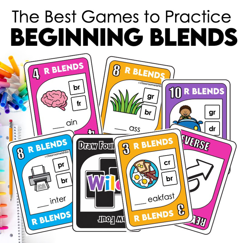 How to Teach Beginning Blends with Hands-On Phonics Games