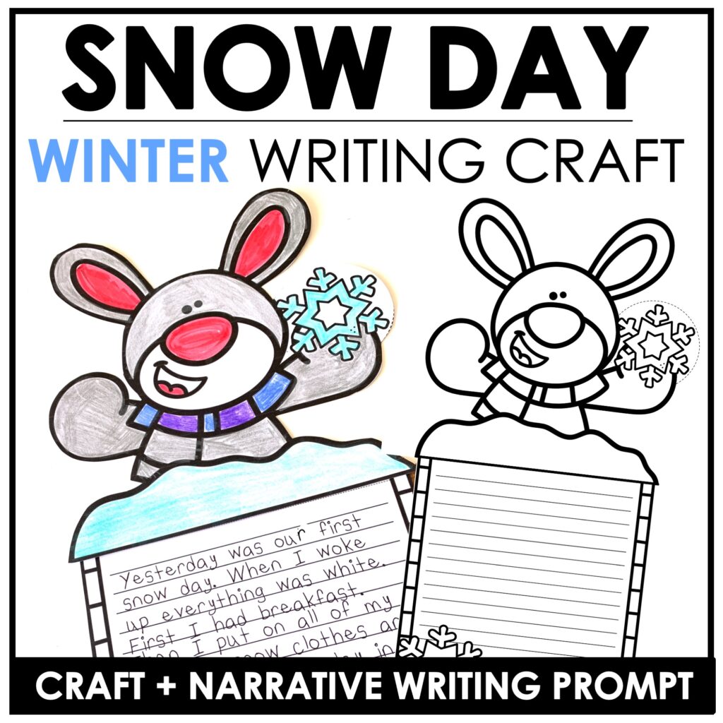 Snow Day winter Writing Activity for ESL