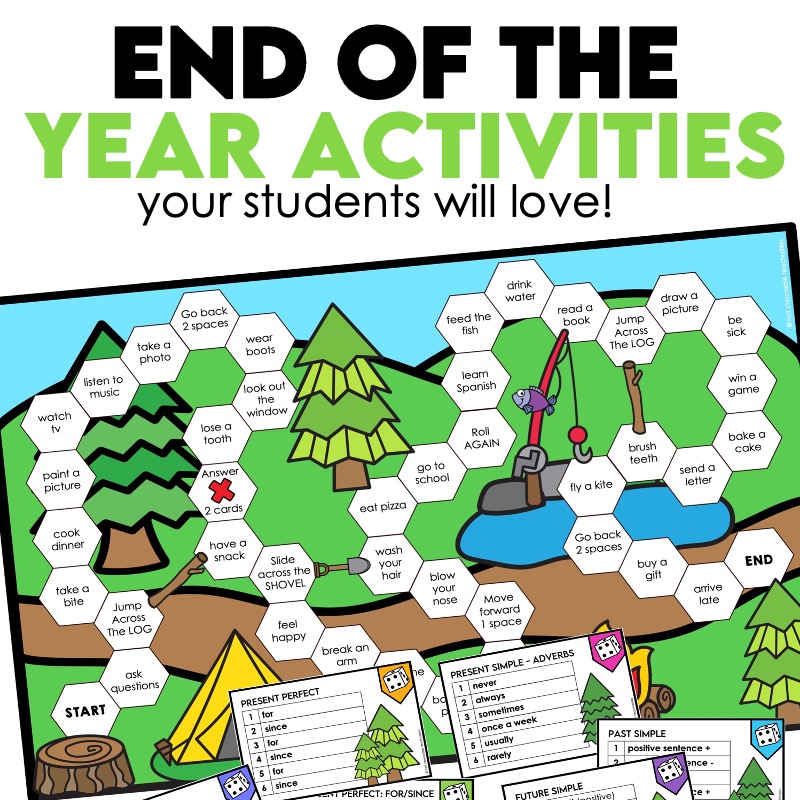 Fun End of Year Activities for ESL Students (Low Prep)