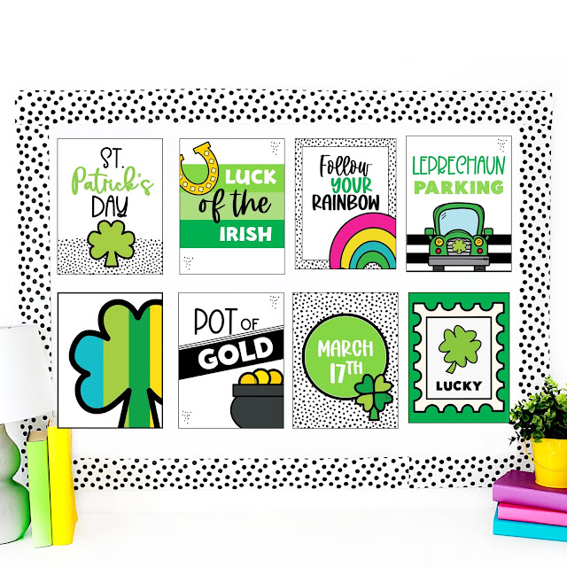 St. Patrick's Day Poster Set for the Classroom