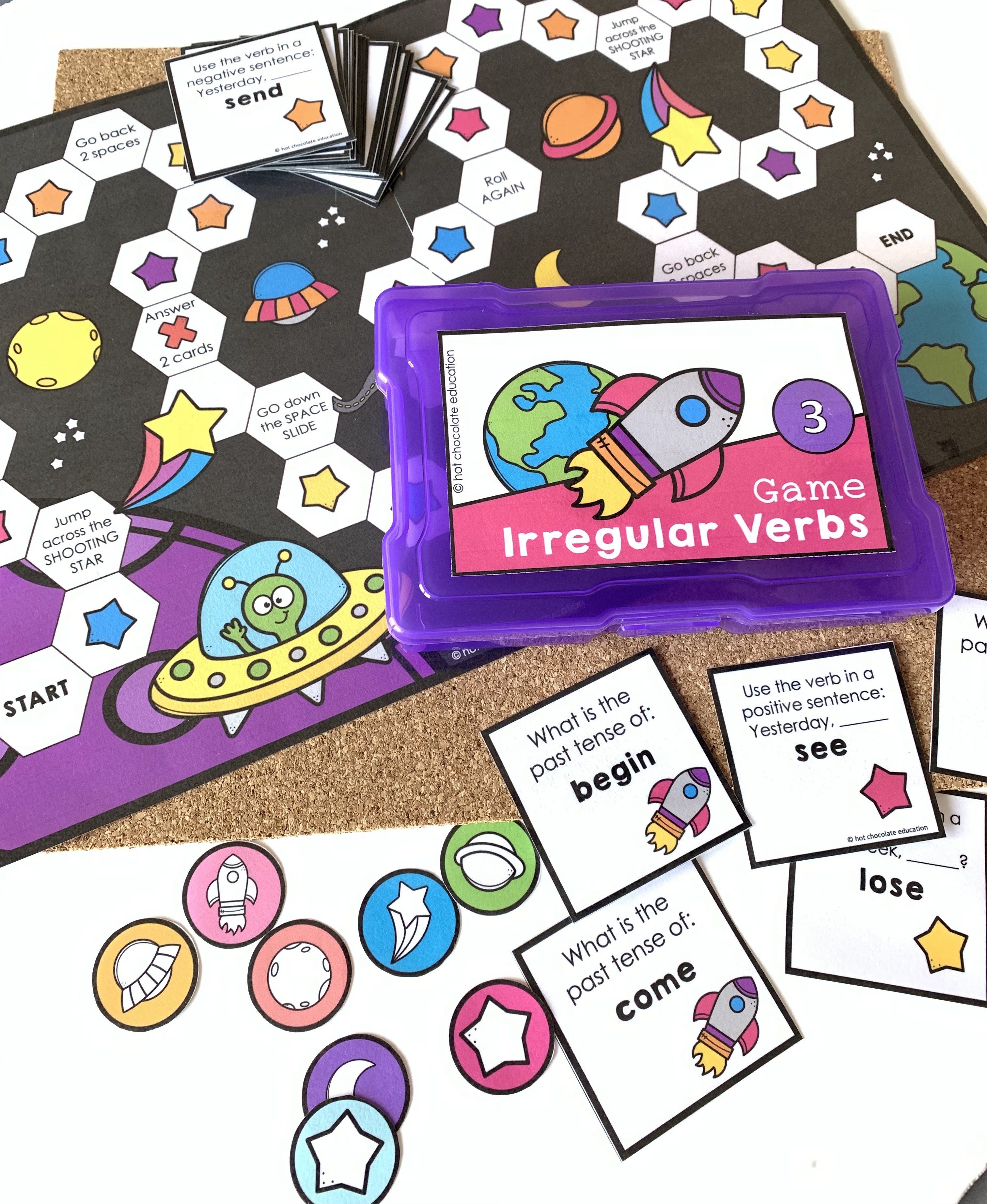 IRREGULAR PAST TENSE VERBS - Print and Play Games